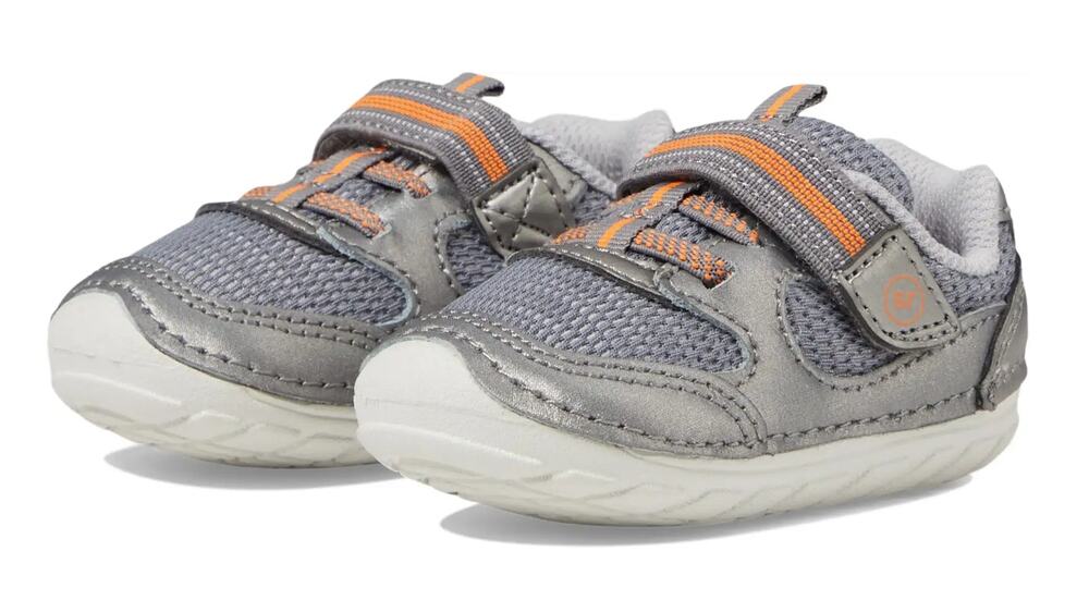 Stride Rite Baby Boys Sneaker SM Turbo Size 3 Wide Shoes Grey NIB